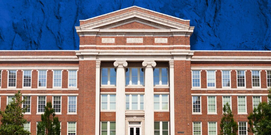 The exterior of a building at Ohio's University of Cincinnati.